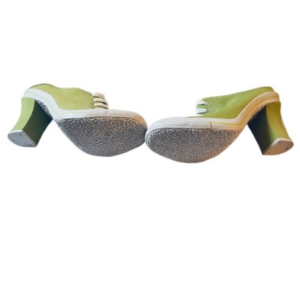 VTG Bakers Lime Slip-on Tennis Shoes 3" Heel - Picture 5 of 5